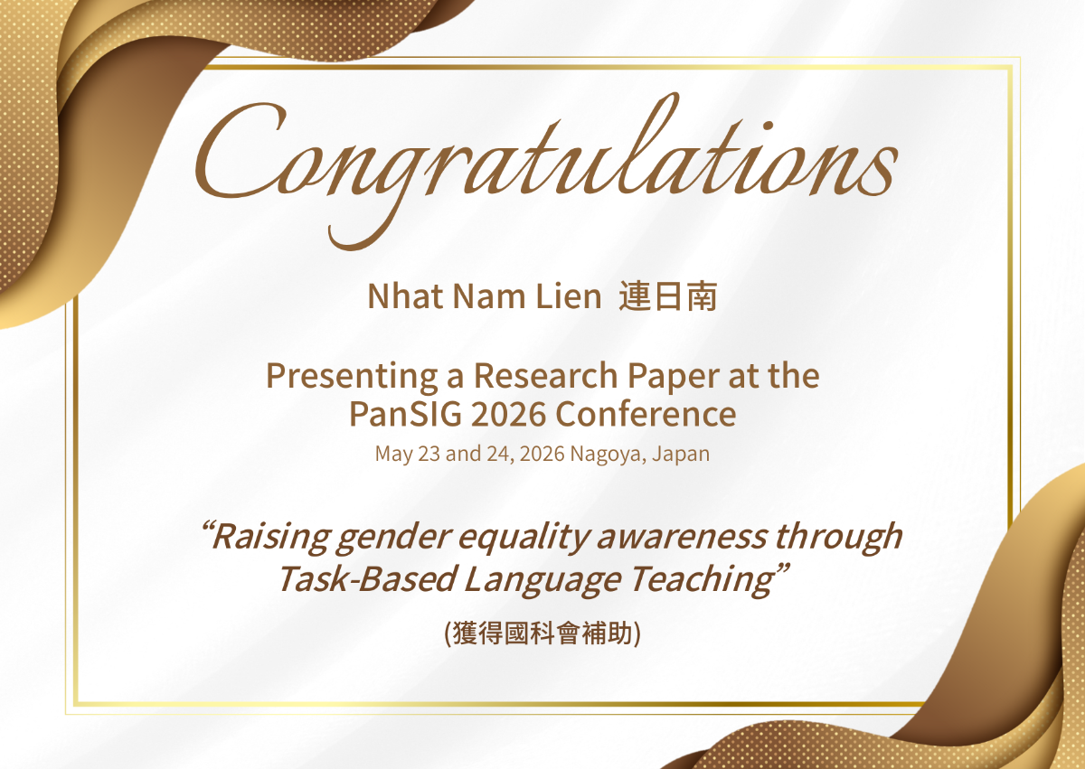 Congratulations to Nhat Nam Lien on Presenting at the PanSIG 2026 Conference